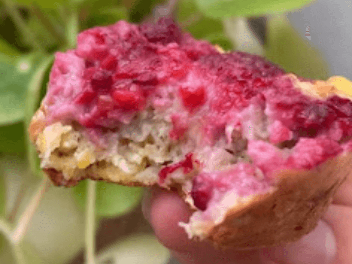 Billede af Grødmuffins med hindbær