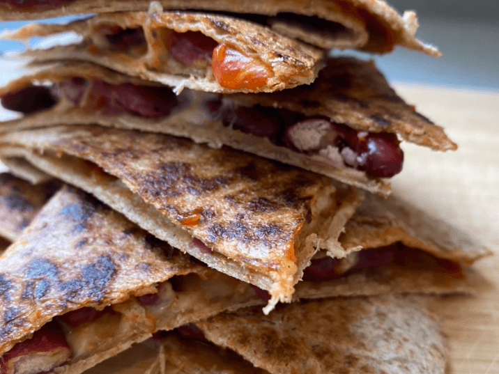 Billede af Quesadillas med salsa, kidneybønner og ost