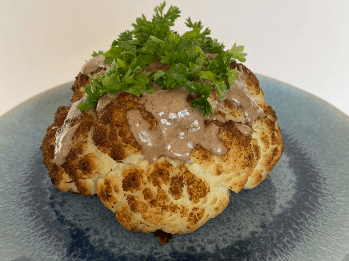 Billede af Bagt blomkål med tahinsauce