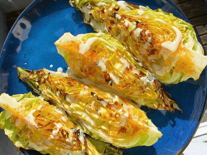 Billede af Bagt spidskål med yoghurtdressing