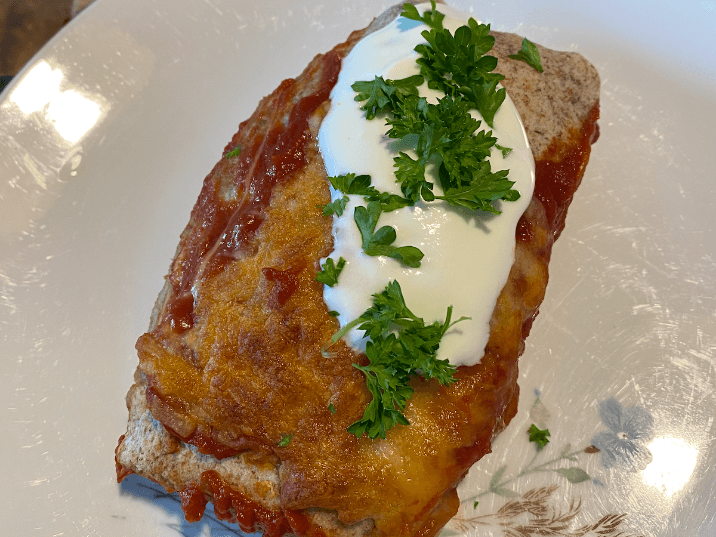 Billede af Vegetariske enchiladas med bønnefyld