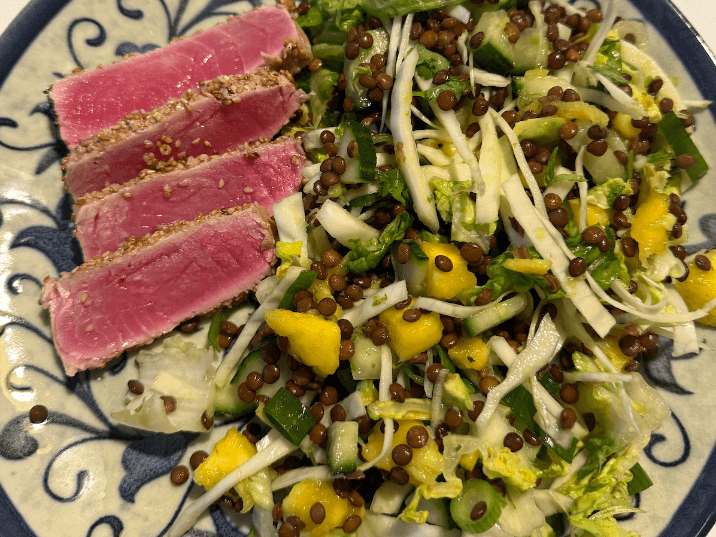 Billede af Asiatisk lynstegt tun med salat